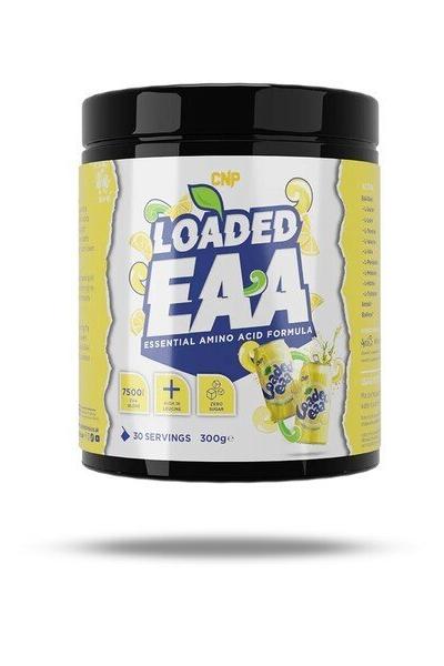 CNP Loaded EAA essential amino acid formula, lemon flavor, 30 servings, muscle recovery and performance boost.