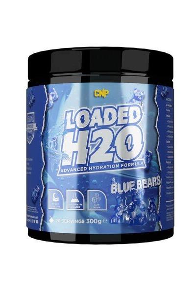 CNP Loaded H2O hydration formula in Blue Bears flavor, 300g container for enhanced performance.