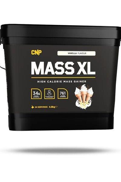 CNP Mass XL high calorie mass gainer in vanilla flavor, designed for muscle gain and recovery.