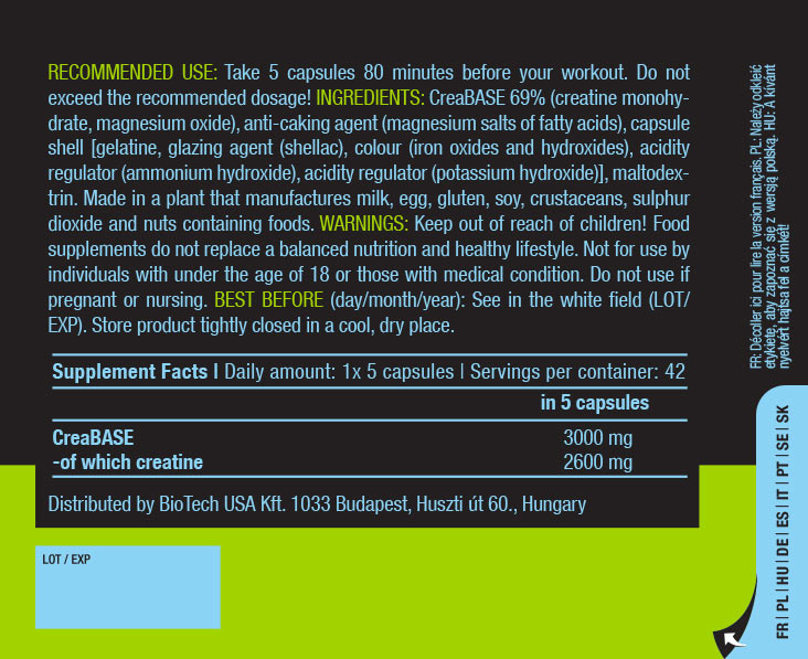 BioTechUSA - Creatine PH-X