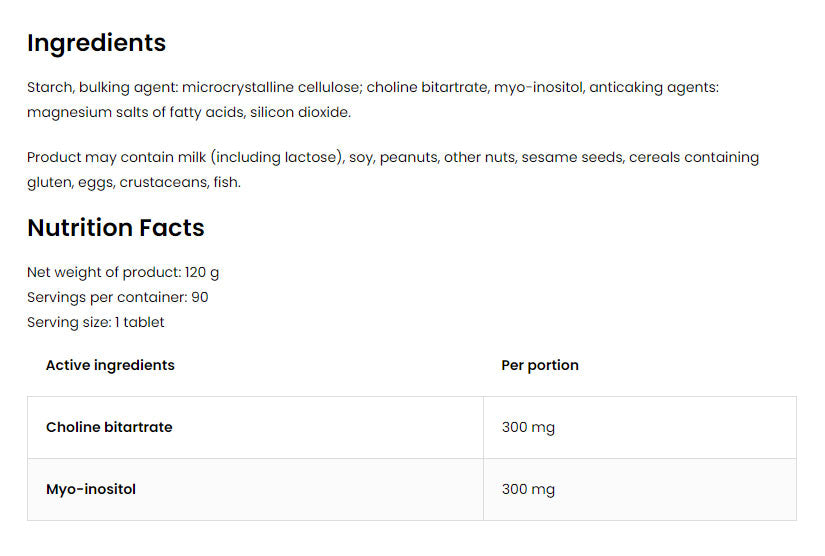 Ostrovit - Choline + Inositol