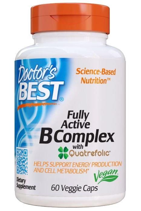 Doctor's Best - Fully Active B-Complex with Quatrefolic - Nutri.se