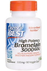 Doctor's Best - High Potency Bromelain 3000 GDU, 500mg - 90 vcaps - Nutri.se