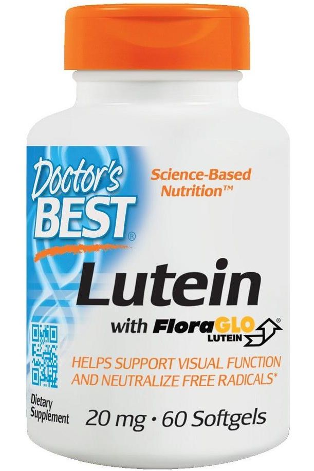 Doctor's Best - Lutein with FloraGLO, 20mg - 60 softgels - Nutri.se