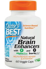 Doctor's Best - Natural Brain Enhancers - 60 vcaps - Nutri.se