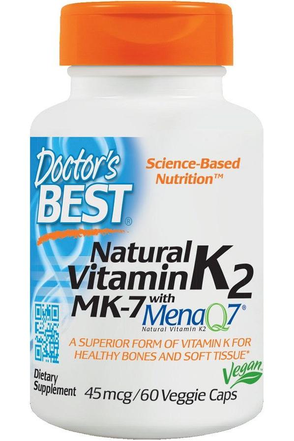 Doctor's Best - Natural Vitamin K2 MK7 with MenaQ7 - Nutri.se