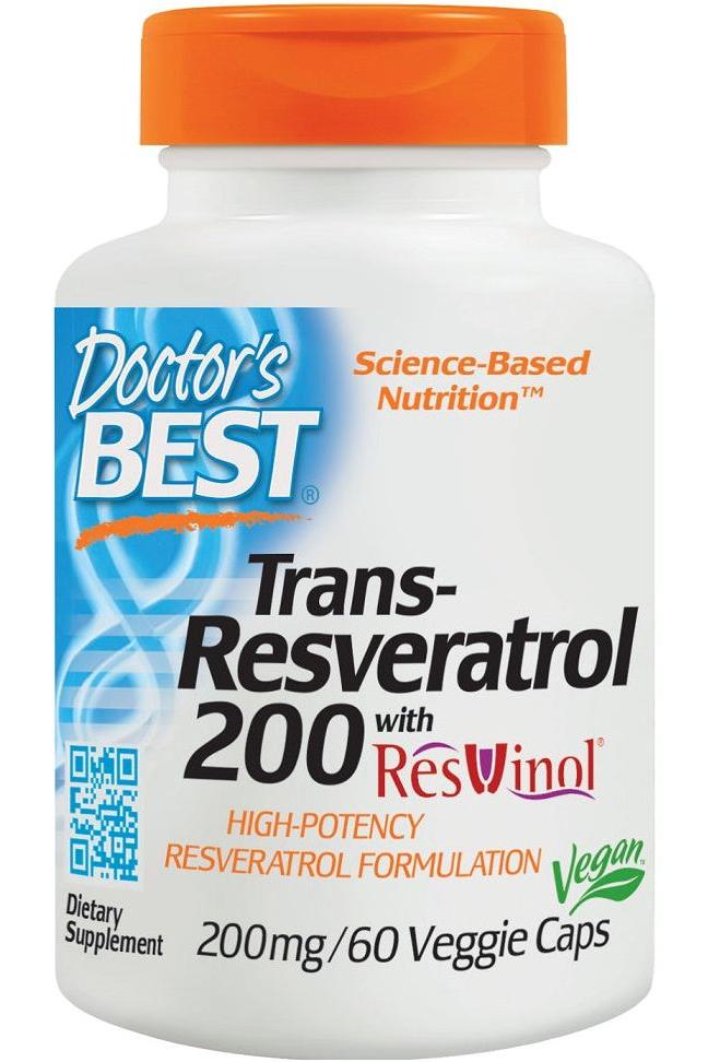 Doctor's Best - Trans-Resveratrol with ResVinol-25 - Nutri.se