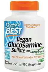 Doctor's Best - Vegan Glucosamine Sulfate with GreenGrown, 750mg - 180 vcaps - Nutri.se