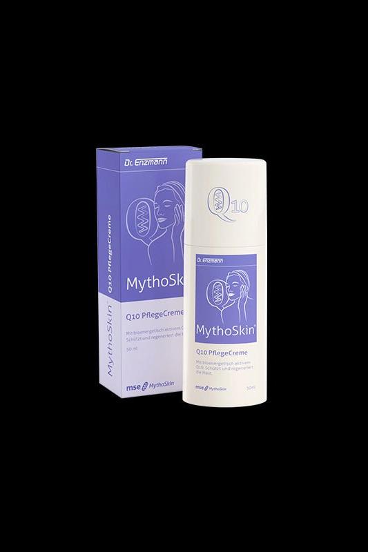 Dr. Enzmann Mythoskin B12 Intensive Care Cream with Q10 in packaging, suitable for all skin types.