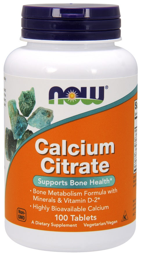 NOW Foods - Calcium Citrate With Minerals & Vitamin D-2 - 100 Tabs
