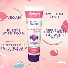 Himalaya Botanique - Kids Toothpaste, Bubble Gum - 80g