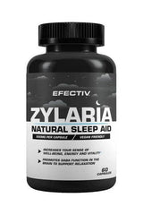 Efectiv Nutrition Zylaria bottle, a natural sleep aid promoting relaxation and normal sleep quality.