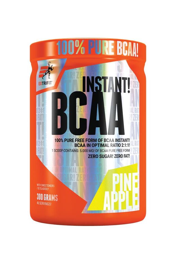 Extrifit BCAA Instant powder in Pineapple flavor, 300 grams, sugar-free and fat-free with optimal ratio.
