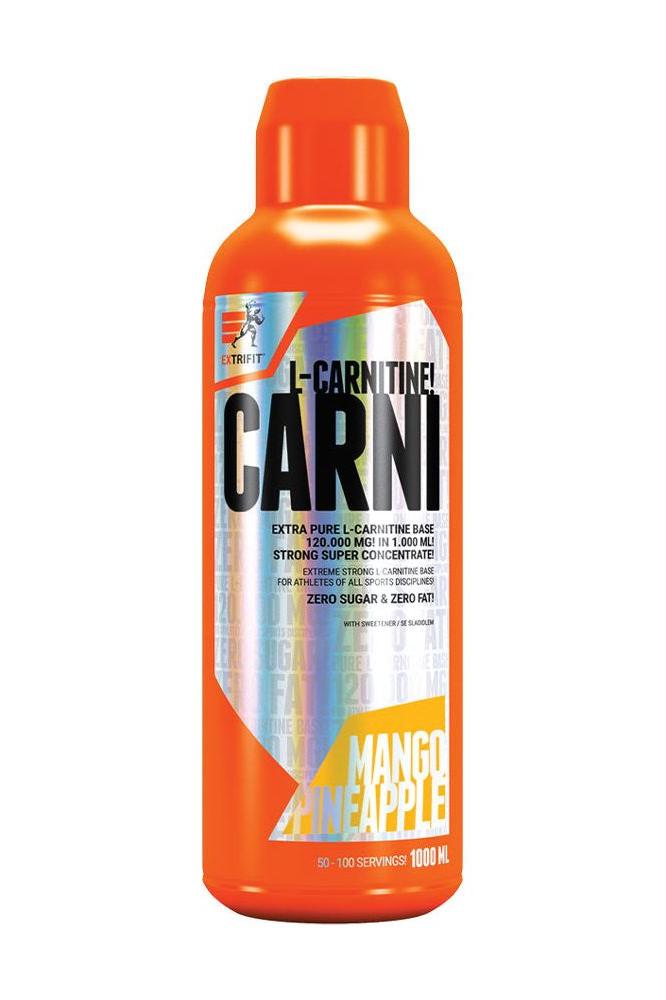 Extrifit Carni Liquid 1000 ml Mango Apple flavor with L-Carnitine for weight loss and energy boost.