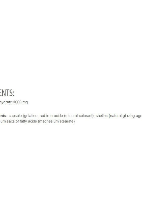 Ingredient list for Extrifit Creatine Monohydrate Caps, including gelatin and magnesium stearate.