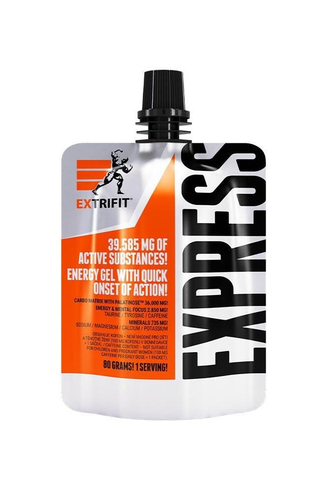 Extrifit Express Energy Gel pouch with active substances for quick energy during workouts.