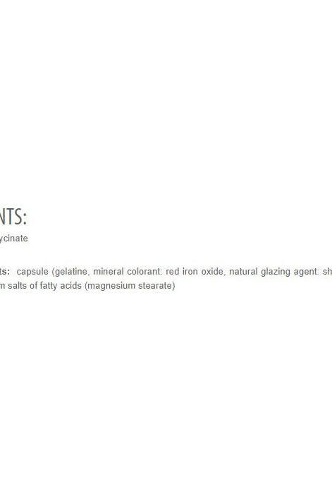 List of ingredients for Extrifit Magnesium Chelate capsules, including gelatin, natural coloring, and magnesium stearate.