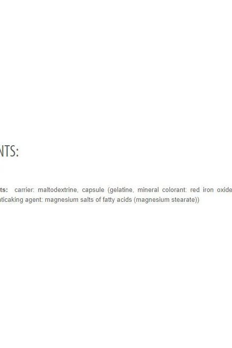 Ingredients list for Extrifit Zinc Chelate, including maltodextrine and gelatin capsule.