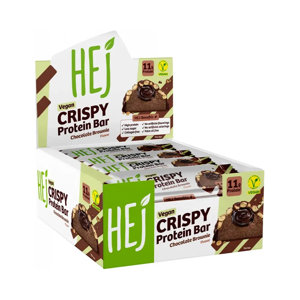 HEJ Natural - HEJ Crispy Vegan Protein Bar (12x45g)