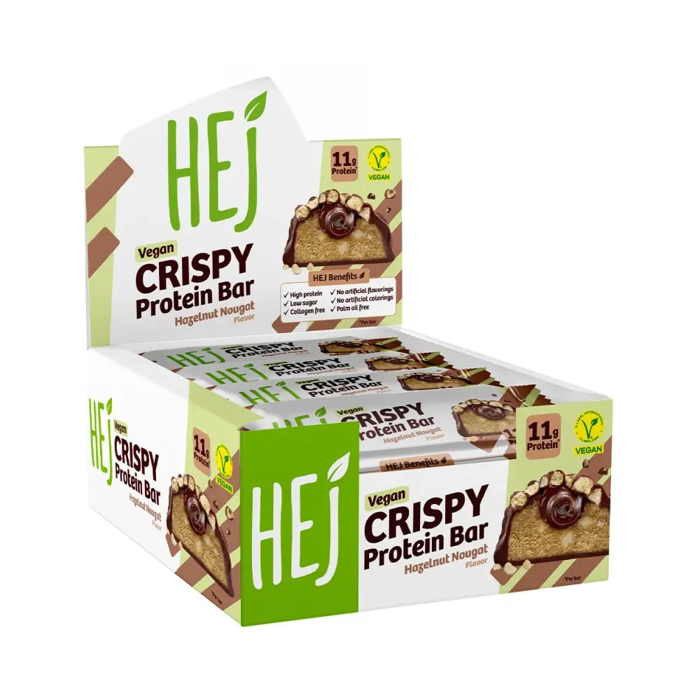 HEJ Natural - HEJ Crispy Vegan Protein Bar (12x45g)
