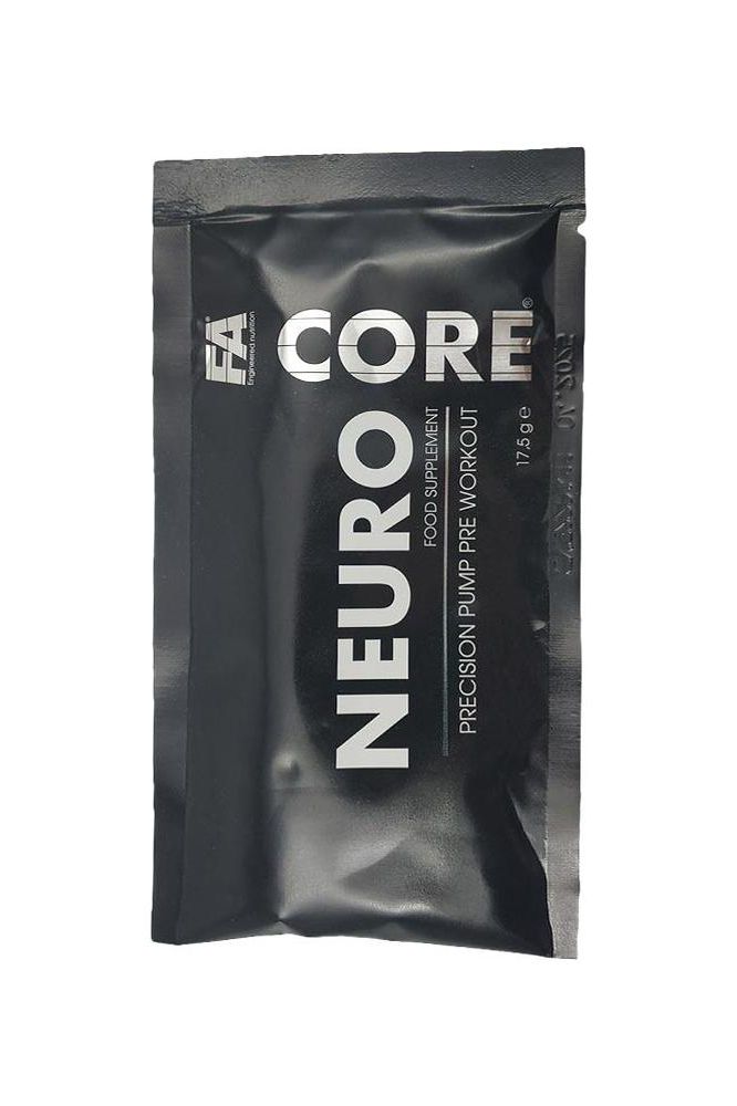 FA Core Neuro food supplement sachet for enhanced pre-workout performance and muscle pump.