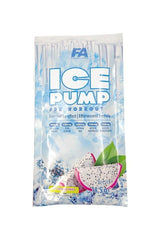 FA Ice Pump Pre Workout sample pack featuring effervescent formula for maximum muscle pump and vascularity.