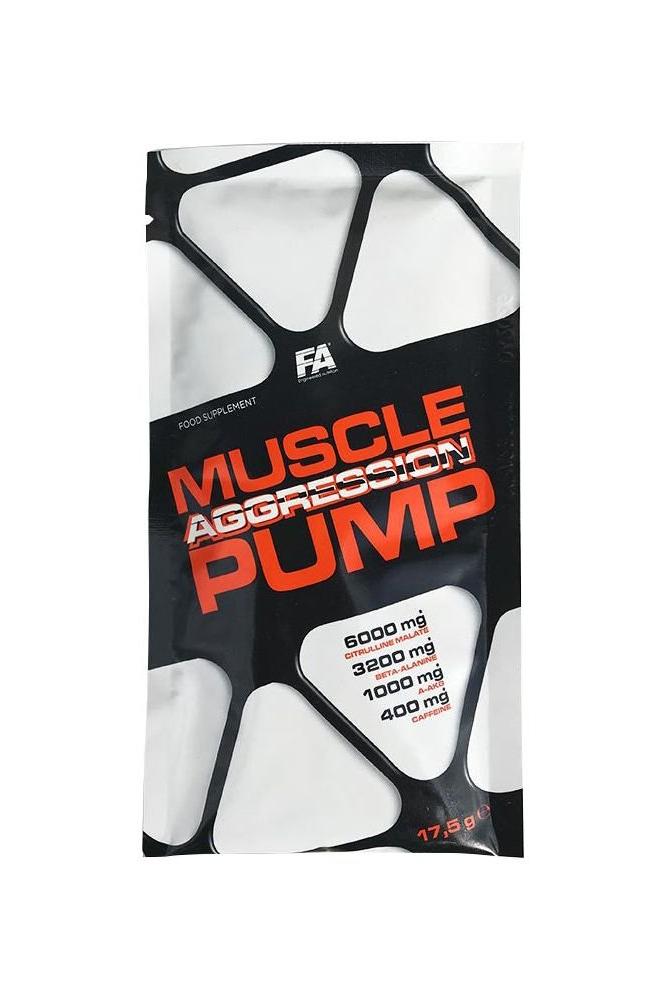 FA Fitness Authority Muscle Pump Aggression sample pack with 6000 mg for enhanced workout performance.