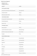 Ingredients list for FA NAPALM Flex food supplement, highlighting joint support and health benefits.