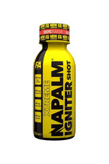 FA Napalm Igniter Shot bottle, a pre-workout energy booster for enhanced performance and muscle blood flow.