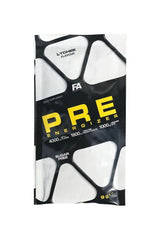 FA Fitness Authority Pre Energizer Sample pack in Lychee flavor for enhanced energy and focus before workouts.