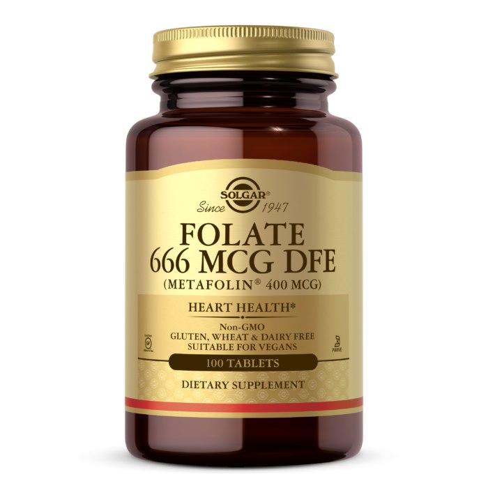 Solgar - Metafolin - Folate-tuki