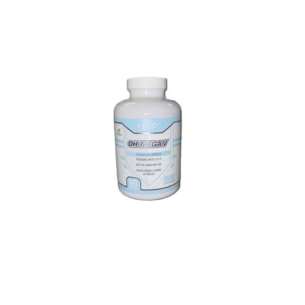 Oh-Mega V Omega-3 baksida med näringsinformation