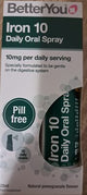 Iron 10 Daily Oral Spray järn 25ml framsida