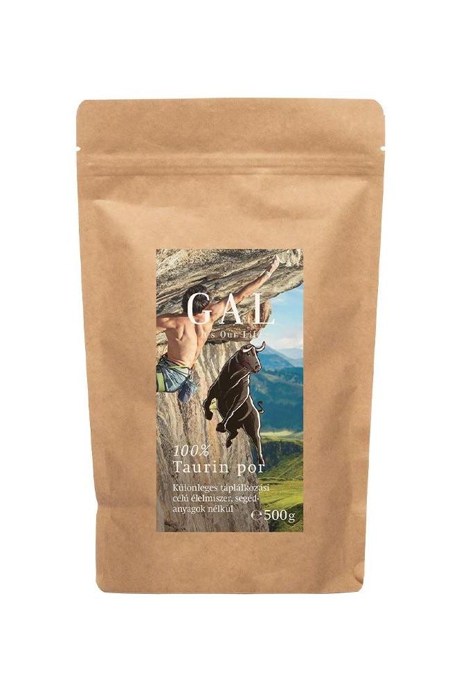 GAL Taurine Refill Pouch 500g - boosts energy, supports heart and muscle development, and enhances brain function.