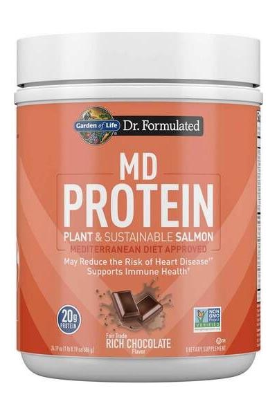 Garden of Life - Dr. Formulated MD Protein Plant & Sustainable Salmon Powder - Nutri.se