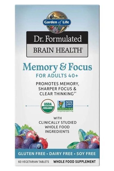 Garden of Life - Dr. Formulated Memory & Focus for Adults 40+ - 60 vegetarian tabs - Nutri.se
