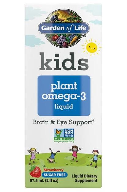 Garden of Life - Kids Plant Omega-3 Liquid, Strawberry - 57.5 ml. - Nutri.se