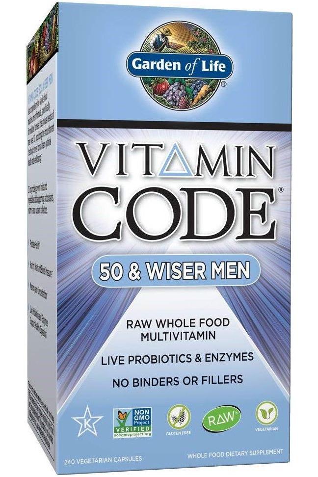 Garden of Life - Vitamin Code 50 & Wiser Men - Nutri.se