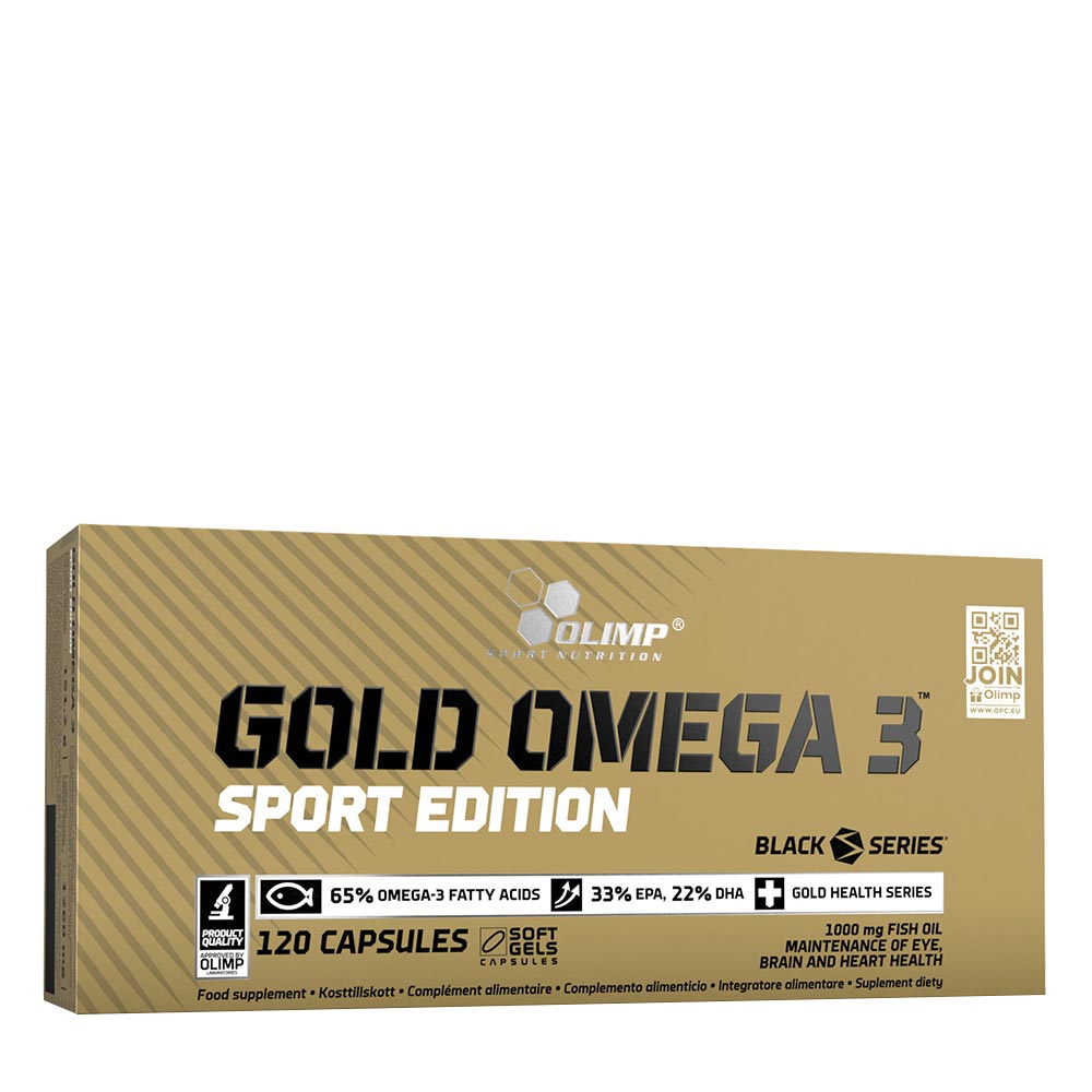 Gold Omega 3 Sport Edition baksida näringsfakta