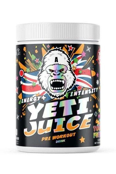Yeti Juice pre-workout drink by Gorillalpha featuring vibrant packaging and energizing formula.