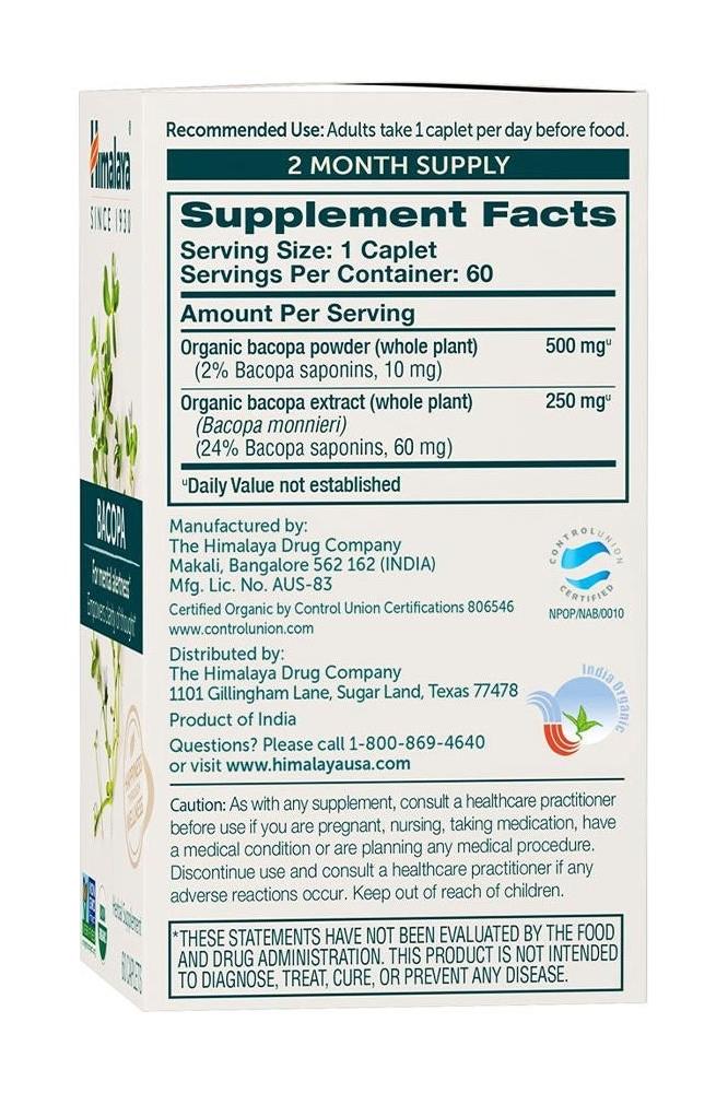 Himalaya - Bacopa - 60 Caplets - Nutri.se