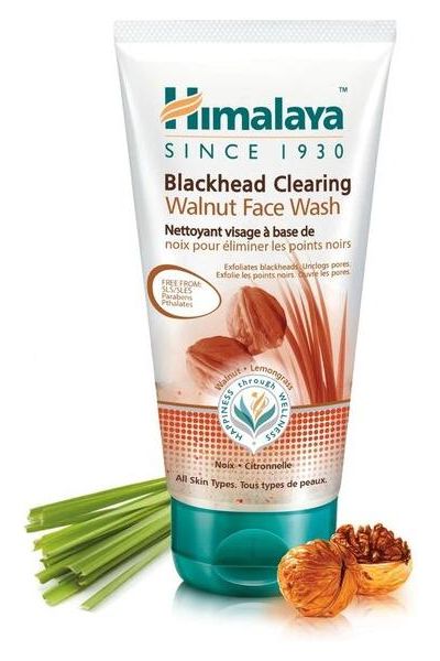Himalaya - Blackhead Clearing Walnut Face Wash - 150 ml. - Nutri.se