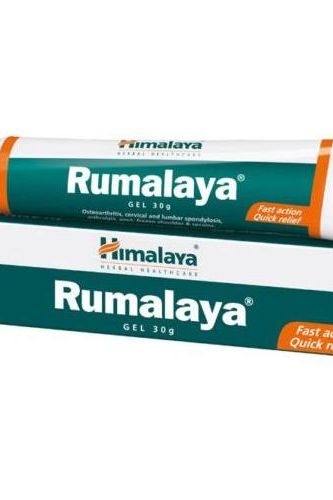 Himalaya Rumalaya Gel 30g for fast action pain relief for joints and muscles, featuring natural ingredients.
