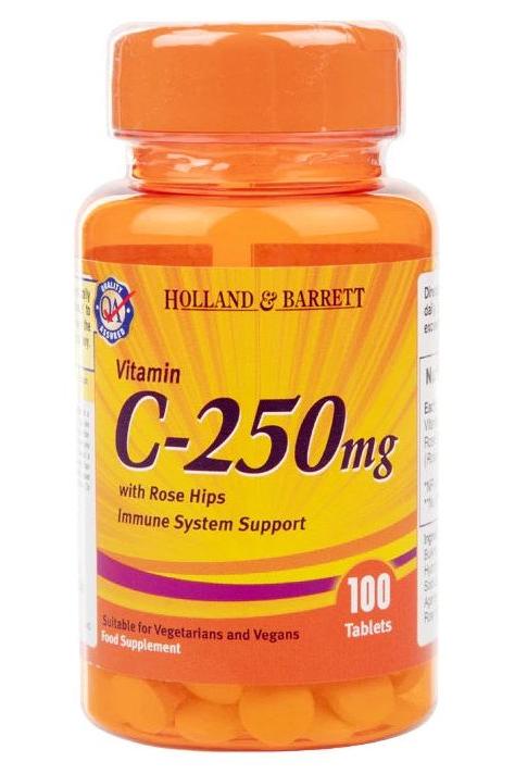 Holland & Barrett - Chewable Vitamin C with Rose Hips - Nutri.se