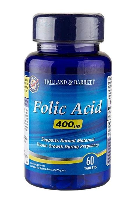 Holland & Barrett - Folic Acid - 400mcg - Nutri.se