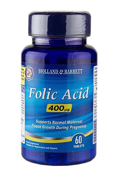 Holland & Barrett - Folic Acid - 400mcg - Nutri.se