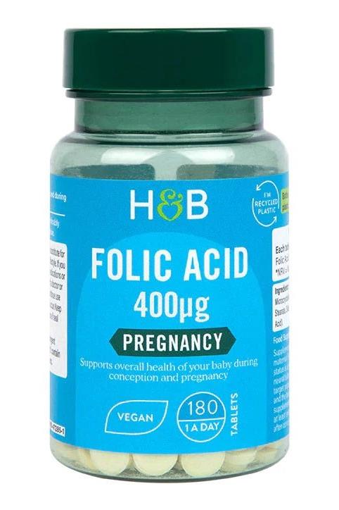 Holland & Barrett - Folic Acid - 400mcg - Nutri.se
