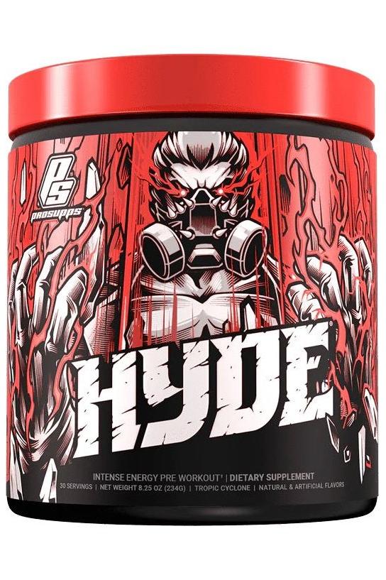Pro Supps Hyde pre-workout supplement, designed for intense energy and focus during training sessions.
