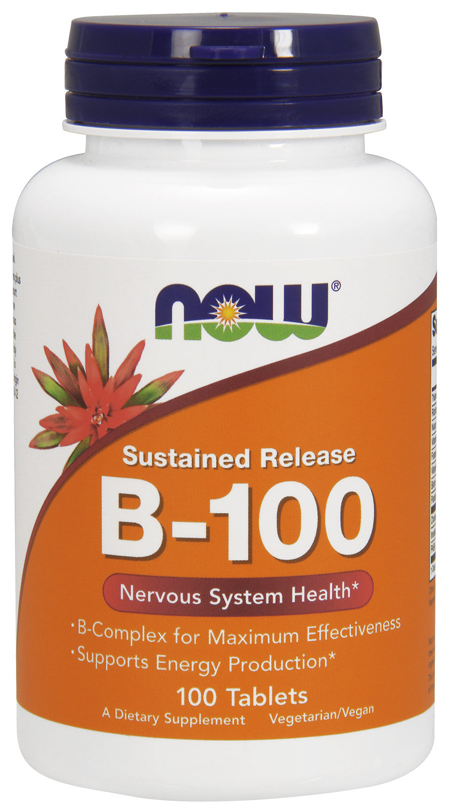 Now Foods - B-vitamiini B-100 Pitkävaikutteinen - 100 Tablettia
