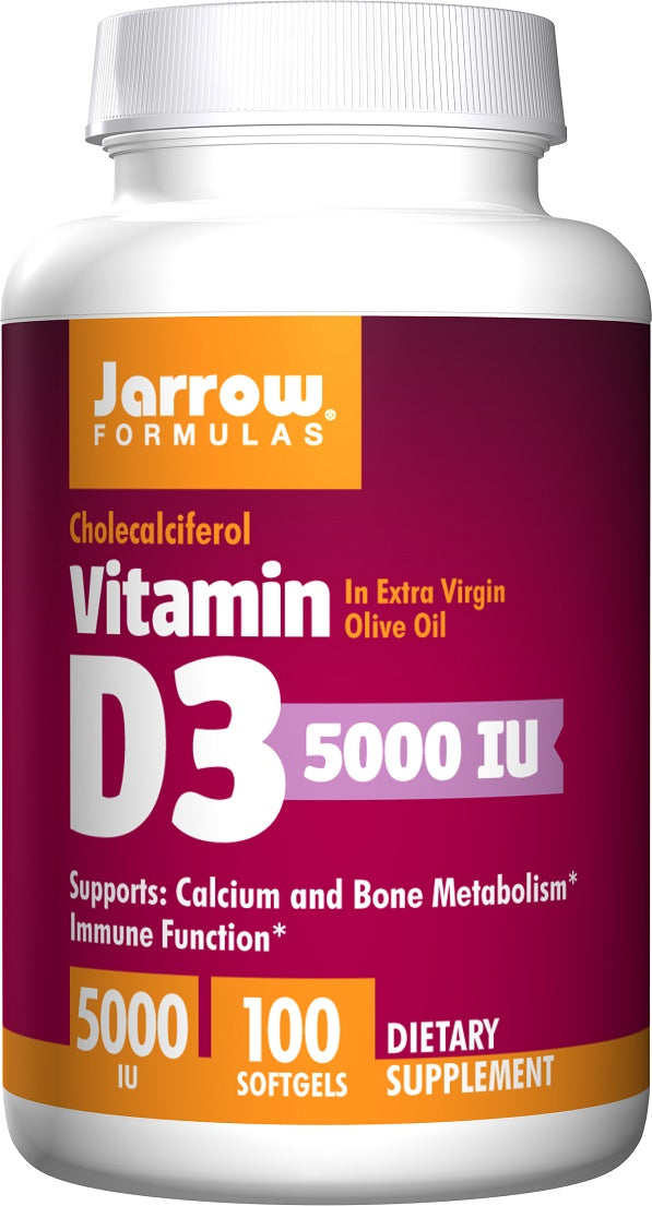 Jarrow Formulas - Vitamin D3, 5000IU - 100 Sgels